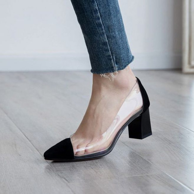 Scarpin plastico sales